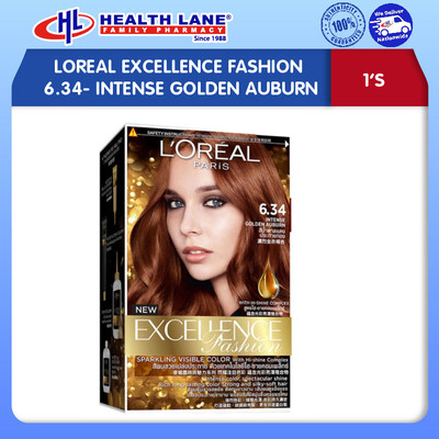 LOREAL EXCELLENCE FASHION 6.34- INTENSE GOLDEN AUBURN